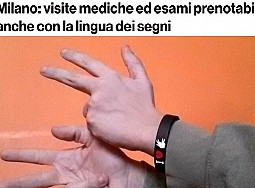 Lingua dei segni e interpretariato per prenotare visite mediche ed esami